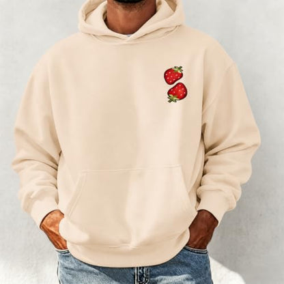 Christian Hoodies for Men Fruit of The Spirit Hoodie Jesus Religious Faith Bible Verse Sweatshirt Graphic Pullover - color: Apricot, size: Large