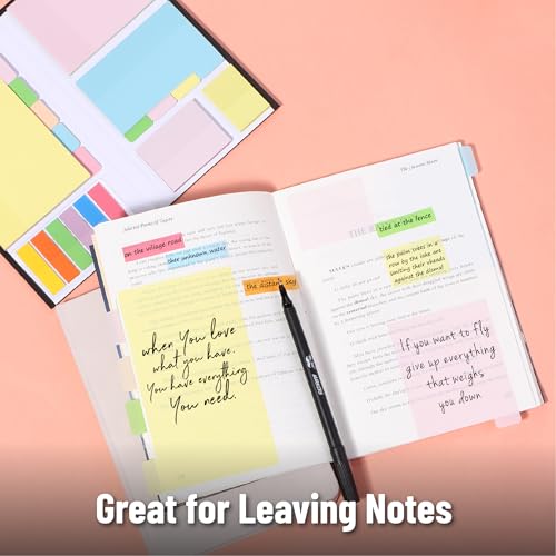 Mr. Pen- Transparent Sticky Notes Set, 760 Pack - color: Pastel 2, size: 1 Set (Pack of 2)