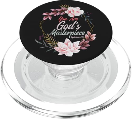 You are God's Masterpiece Ephesians 2:10 Prayer Bible Verse PopSockets PopGrip for MagSafe - style: Magnetic PopGrip