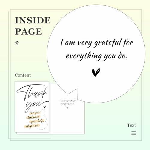 Thank You Cards with Envelopes, Appreciation Cards for Coworkers Friends - color: DXI#037