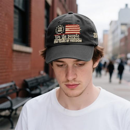 U.S. 250th Anniversary 250 Years Freedoms 1776-2026 Baseball Hats Funny - color: Allblack11