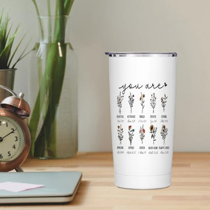 Christian Gifts for Women Faith Stainless Steel Tumbler 20oz - color: Multi 1378