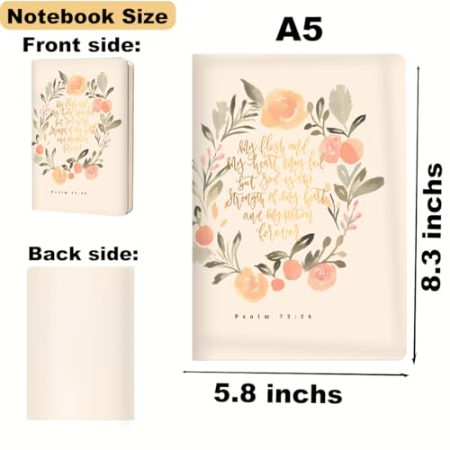 Bible Verse Lined Journal Notebook for Women Men Christian Gifts for Women - color: Multi 0344