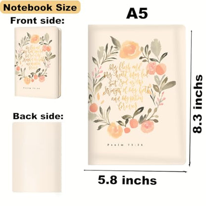 Bible Verse Lined Journal Notebook for Women Men Christian Gifts for Women - color: Multi 0344