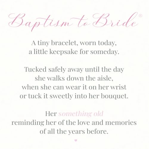 Cherished Moments Baptism to Bride Bracelet .925 Silver or 14K Gold-Plated - color: Silver Girl