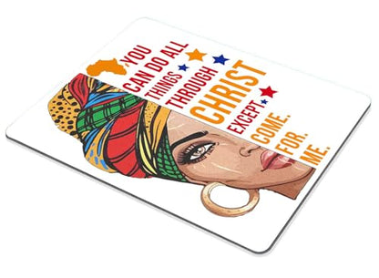 TSSOHU Gaming Mouse Pad, African American Woman and Inspirational Quotes Mouse Pad, Mouse Mat Square Mouse Pad Non Slip Rubber Base MousePads for Office Laptop, 9.5""x7.9""x0.12"" Inch, WMJMP2412 - color: WMJ112