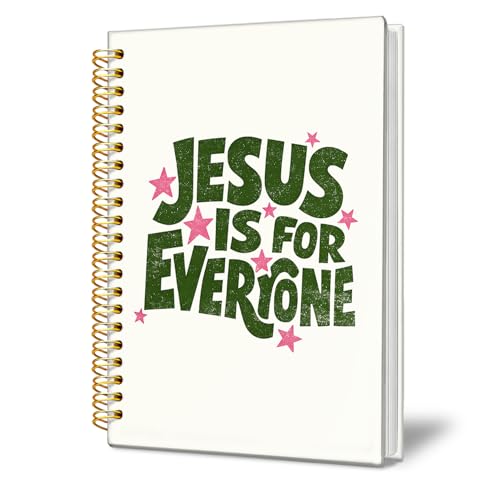 Christian Journal Notebook, Christian Gifts for Women - color: Jesus is for Everyone Retro Notebook