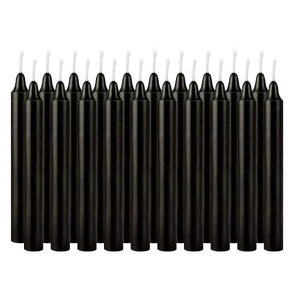 Unscented Black Spell Chime Candle-4 Inch Tall Taper Candles-20 Pcs Chime Candles, Mini Smokeless Candles for Rituals, Prayer,Dinners, Parties, Ceremonies, Shabbat - color: 4"20pcs-Black