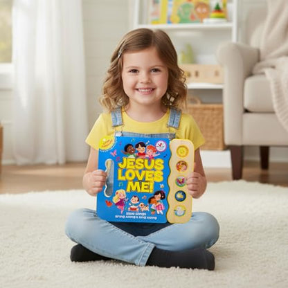 Jesus Loves Me 5-Button Songbook - Perfect Gift for Easter Baskets, Christmas, Birthdays, Baptisms, and More (Little Sunbeams)