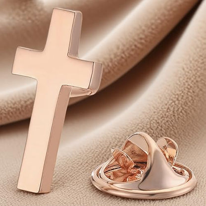 Cross Lapel Pin for Men Jesus Pin Faith Jewelry Religious Christian Latin Ornate Brooch - color: A4:cross pin