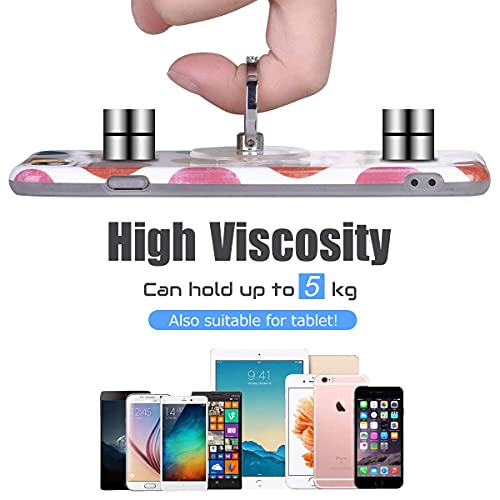 Transparent Phone Ring Holder Grip - EI Sonador Clear Cell Phone Ring Stand Holder Finger Grip Kickstand 360° Rotation, Compatible with Most of Phones, Tablets and Case (2 Silver Diamond) - color: 2 Silver Diamond