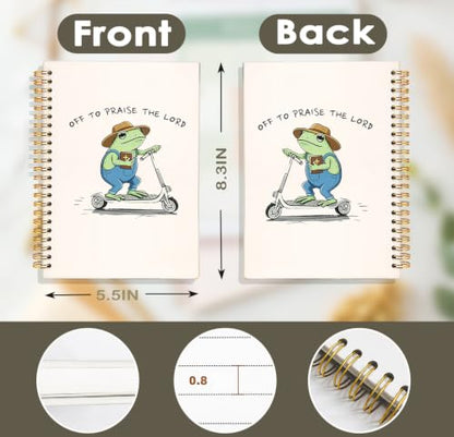 Christian Frog Notebook Journal, Bible Verse Scripture Notebook - color: Bible-04