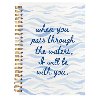 Blue Christian Ocean Notebook for Women Men 5.5x8.3 - color: Ocean