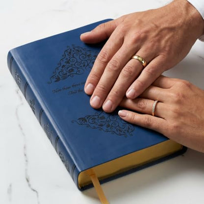 Personalized Catholic Bible, Verse 1 Corinthians 13:13 - Greatest is Love Holy Matrimony Wedding Bible - and Now These Three Remain, Religious Anniversary & Wedding Gifts