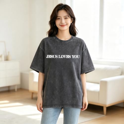 Christian Believer Faith God Religious T-Shirt Jesus Shirts for Women Men - color: Light Grayb, size: XX-Large