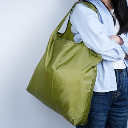 Reusable Shopping Bags - Foldable Extra Large Waterproof Grocery Tote Bag, Washable 55LBS Shoulder Bag