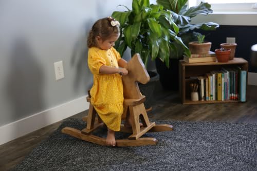 Wooden Rocking Horse, Harvest Stain - color: Harvest Stain