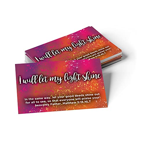 Logos Trading Post My Light Shine Pass It On Scripture Cards, Pack of 25 - color: Matthew 5:16