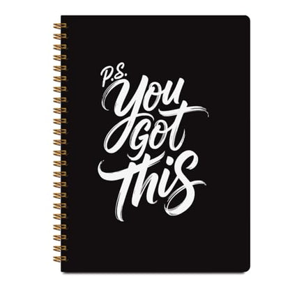 You Got This Spiral Notebook, Inspirational Notebooks for Women Men - color: You got this