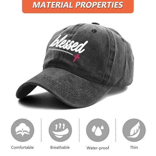 Christian Baseball Cap for Men & Women - Embroidered Jesus Cross Hat, Adjustable Christian Gifts - color: Christian-themed Hats-19
