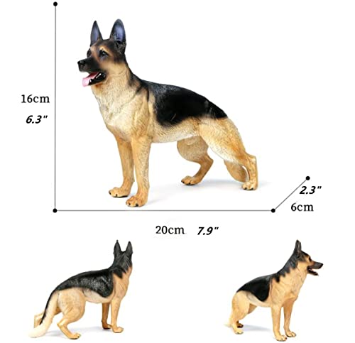 German Shepherd Figurine,7.9" Large Dog Figurine