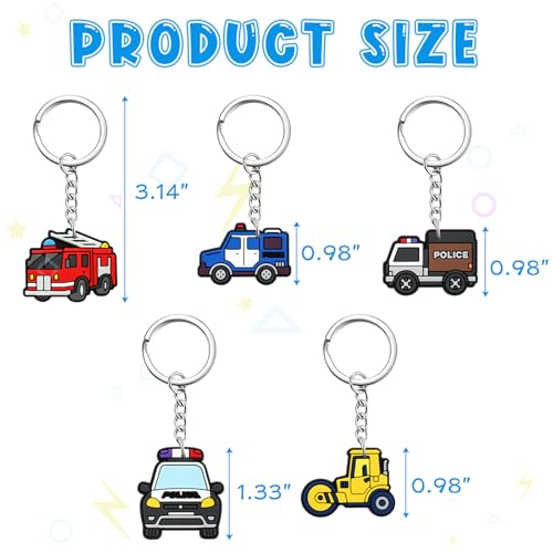 Cute Keychain Bulk,Cute Key Chain for Car Keys Purse Bag Rewards - color: Car-30
