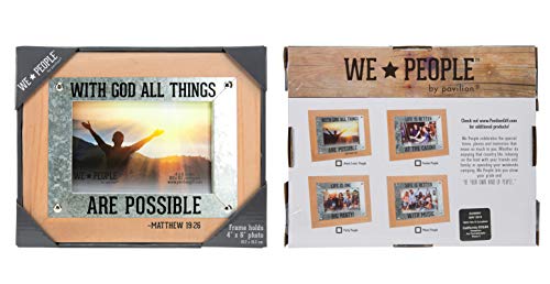 Pavilion Gift Company - Jesus Lovin' People - 9.5" x 7.5" Photo Picture Frame Self-Standing Jesus Faith Religion Religious Desk Home Decor