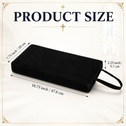 Colingmill Personal Prayer Kneeler Pad 18 3/4 Inch Christian Kneeler Pillow - color: Black