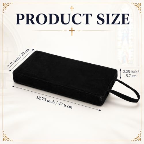 Colingmill Personal Prayer Kneeler Pad 18 3/4 Inch Christian Kneeler Pillow - color: Black