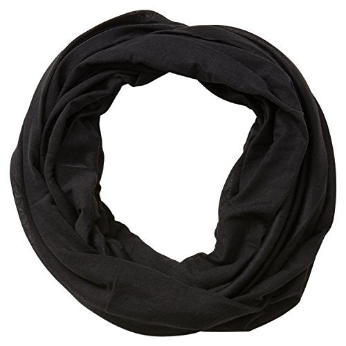 Hadley Wren Women's Classic Solid Soft Lightweight Everyday Infinity Scarf - color: Black