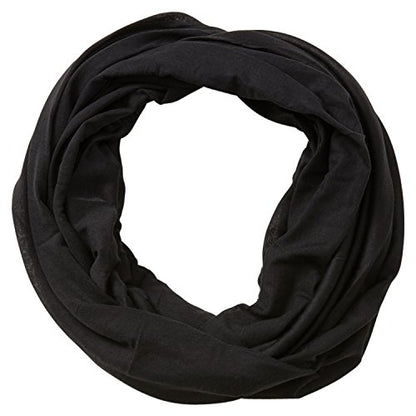 Hadley Wren Women's Classic Solid Soft Lightweight Everyday Infinity Scarf - color: Black
