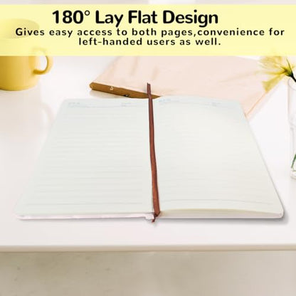 Pink Bow Bible Leather Lined Journal 200 Pages A5 Ruled Notebooks 05 - color: Multi 1568