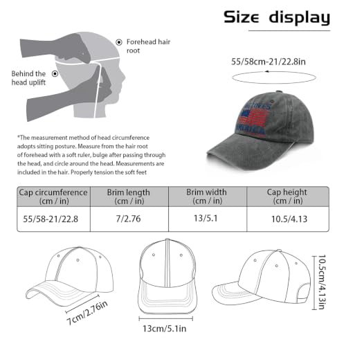 She Loves Jesus and America Too Hats for Womens Soft Washed Distressed Baseball - color: She Loves Jesus and America Tooallblack1