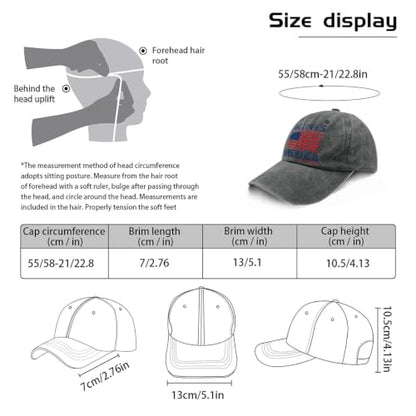 She Loves Jesus and America Too Hats for Womens Soft Washed Distressed Baseball - color: She Loves Jesus and America Tooallblack1