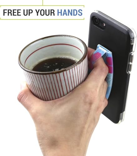 Gear Beast Universal Cell Phone Grip - Ultra Slim Elastic Finger Holder & Phone Stand - color: Pineapples