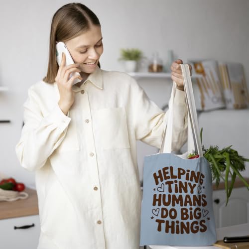 Chicimln Teacher Appreciation Gifts Tote Bag, Kindergarten Preschool Teacher Gifts Canvas Tote Bags - color: Teacher Gift 08