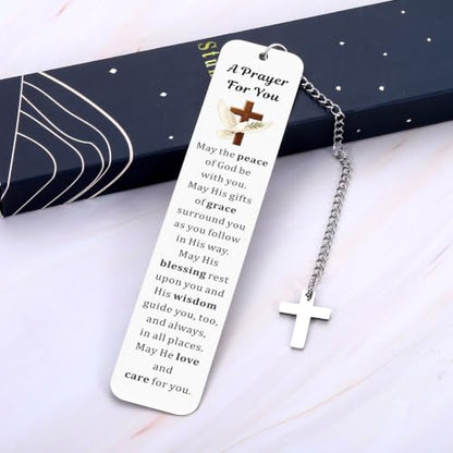 Christian Bookmarks for Women, Bible Bookmarks for Women with Cross Pendant