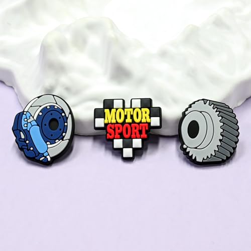 Cute Pins Bulk, Funny Lapel Badge Pins Rubber Brooch Pins for Backpacks, Hats, Bags - style: Racing car-30PCS