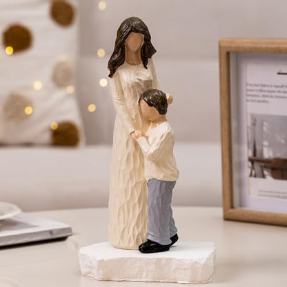 Mother and Son Figurines, Gifts for Mom, 9.5" H - style: Mother Son