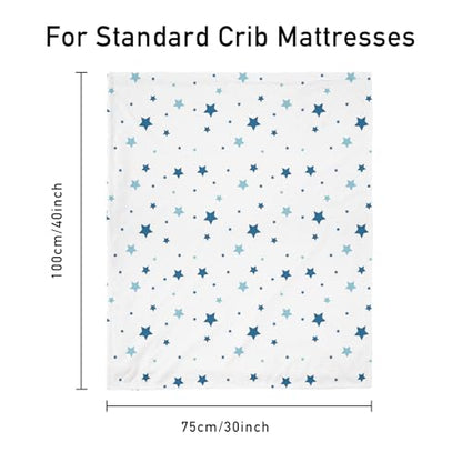 Fleece Baby Blankets for Girls & Boys, Infant Toddler Blanket - color: Navy Blue Star