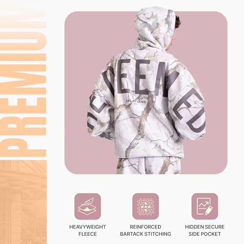 God's Love Overcomes Christian Hoodie | Faith-Based Oversized Christian Sweatshirt | Redeemed | Light Camo - size: X-Large