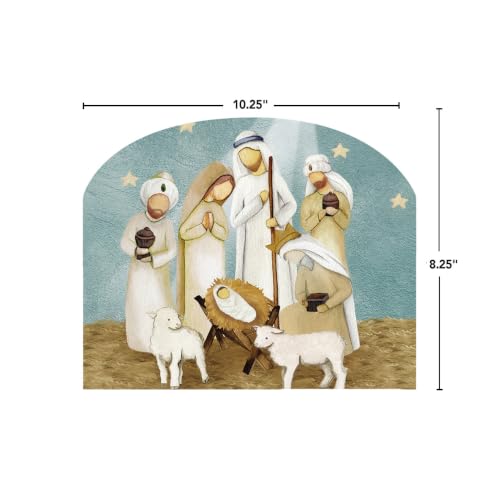 Briarwood Lane Christmas Art Sign 8.25x10.25 Rejoice Nativity - color: Rejoice Nativity