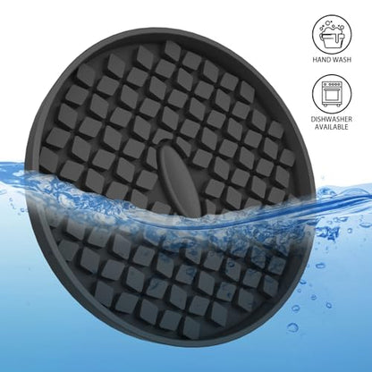 ME.FAN Car Cup Coasters [4 Pack] Silicone Car Coasters/Cup Mats, Non-Slip Recessed Car Interior Accessories Black - color: 4 Pack-black