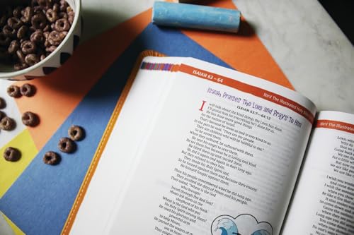 NIrV, The Illustrated Holy Bible for Kids, Leathersoft, Yellow, Full Color, Comfort Print: Over 750 Images