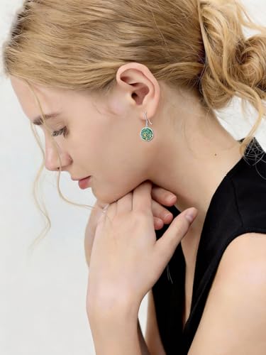 Dorunmo 925 Sterling Silver Mustard Seeds Dangle Earrings for Women Mountains Earrings Hypoallergenic Christmas Jewelry Gifts for Women - style: Mountain Aurora