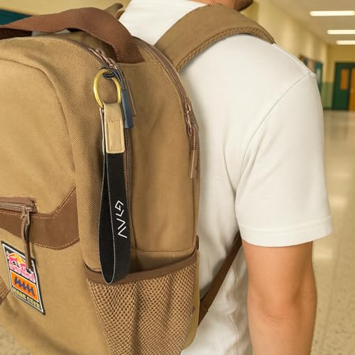 Yappy Daily Bible Verse Keychain Wristlet, NFC Christian Lanyard for Keys, Wallet, ID & Phone for Women Men - color: God is Greater
