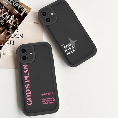 Stylish God's Plan Isaiah 60:22 Bible Verse Cross Christian Phone Case for iPhone 17e/iPhone 16e Case Shockproof Soft Protective for Women Men Cover Funda for iPhone 17e/iPhone 16e 6.1 Inch - color: Jesus