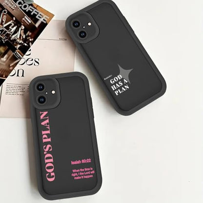 Stylish God's Plan Isaiah 60:22 Bible Verse Cross Christian Phone Case for iPhone 17e/iPhone 16e Case Shockproof Soft Protective for Women Men Cover Funda for iPhone 17e/iPhone 16e 6.1 Inch - color: Jesus