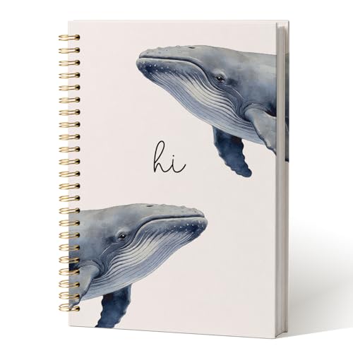 Cute Ocean Animal Humpback Whale Gift Journal Notebook for Women Girl - color: HumpbackWhale