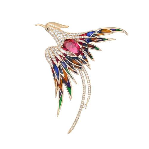 Cameo Brooch Vintage Silver Tone Lady Portrait Brooch Pins for Women Victorian Jewelry Crystal Rhinestone Brooches for Hat Scarf Collar Lapel Handbags Shawls for Christmas - color: Phoenix